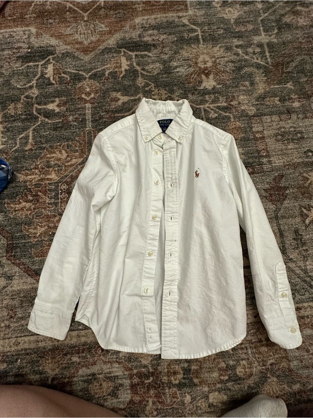 Polo by Ralph Lauren White Long-Sleeve Button-Down Shirt